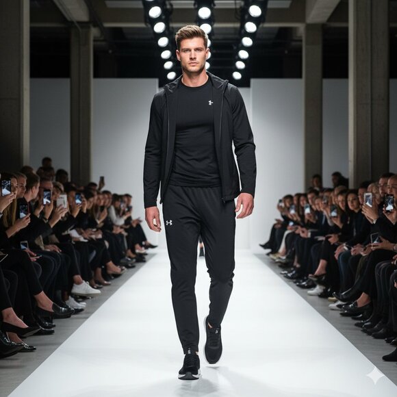 Black Loose Pants/Track Pants: Under Armour  Medium - Picture 7 of 7